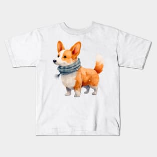 Winter dog Kids T-Shirt